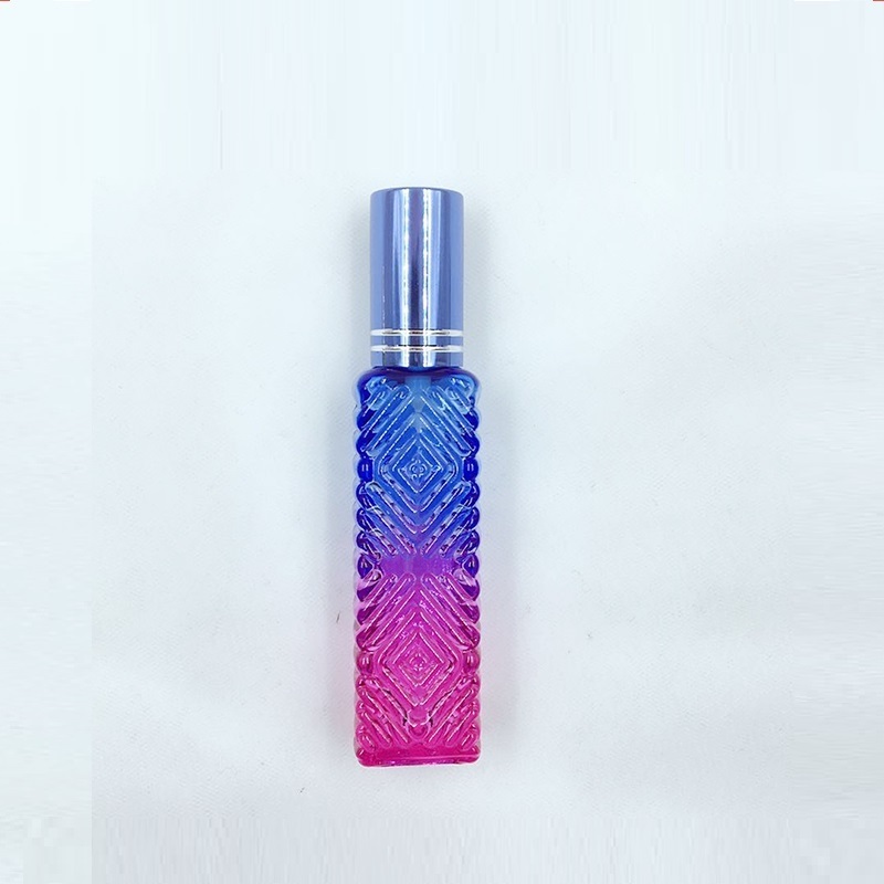 Pocket Rainbow perfume Bottle Gradient glass spray bottle 15mL Colored glass mini perfume bottle