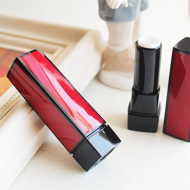 Red Manufacture Luxury Cosmetic Lipstick Plastic Personal Care Clear Lipstick Tube Van Gogh Lipstick Case 3d Silk Screen 20000