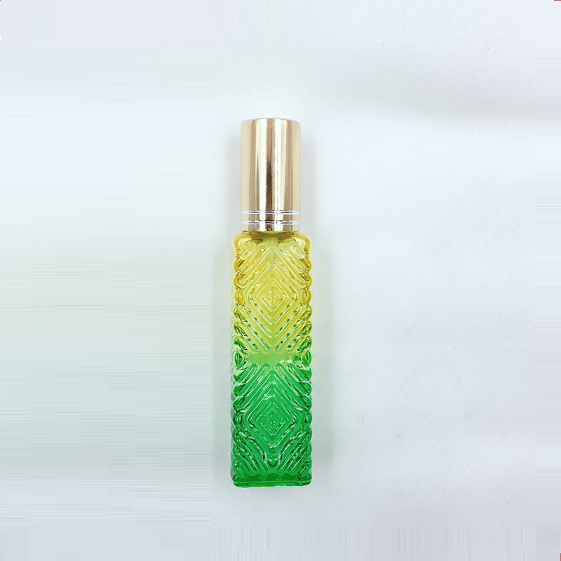 Pocket Rainbow perfume Bottle Gradient glass spray bottle 15mL Colored glass mini perfume bottle