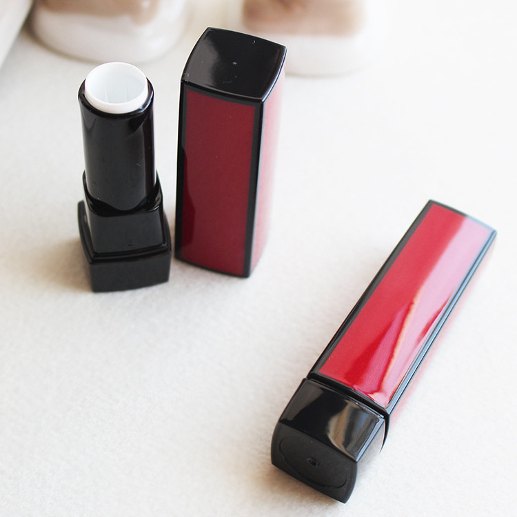 Red Manufacture Luxury Cosmetic Lipstick Plastic Personal Care Clear Lipstick Tube Van Gogh Lipstick Case 3d Silk Screen 20000