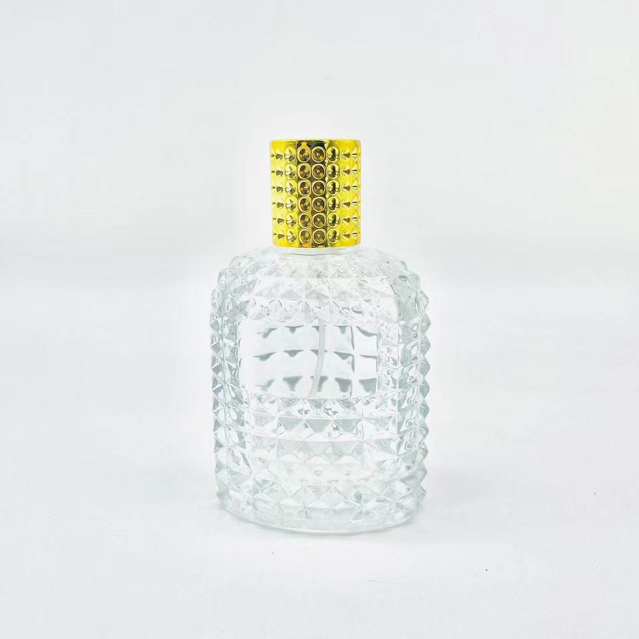 30ml 50ml100ml Pineapple shaped glass perfume spray bottle 3.3oz Unusual men's perfume bottle