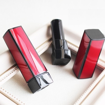 Red Manufacture Luxury Cosmetic Lipstick Plastic Personal Care Clear Lipstick Tube Van Gogh Lipstick Case 3d Silk Screen 20000