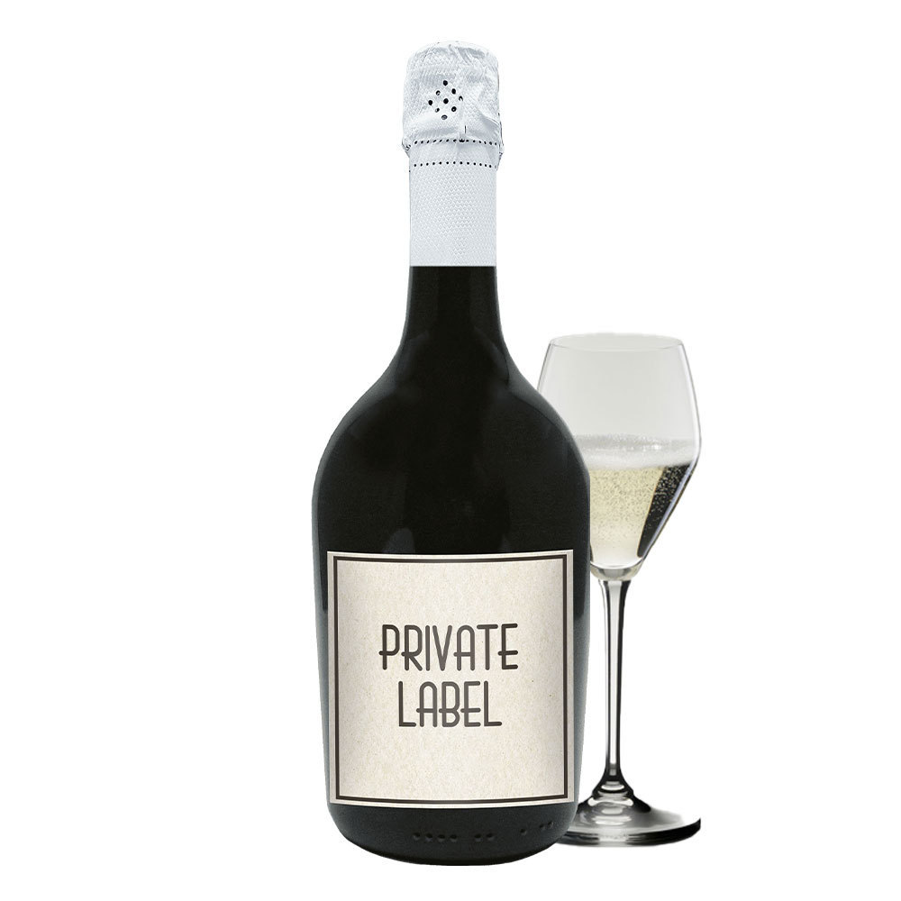 Prosecco DOC Extra Dry Sparkling wine personalized label restaurant hotel corporate gadget ideas Christmas gifts