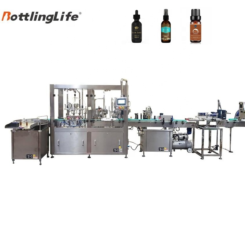 Hot sell ceramic coating filler  linear 4 filling nozzle filling machine 30ml 50ml glass bottle  filling machine