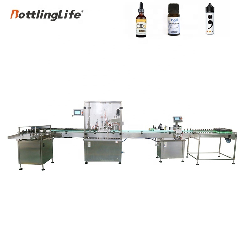 Cost effective vial 10ml 30ml 60ml  chubby gorilla  cbd oil  bottling machine  filling capping machine bottle filling machine