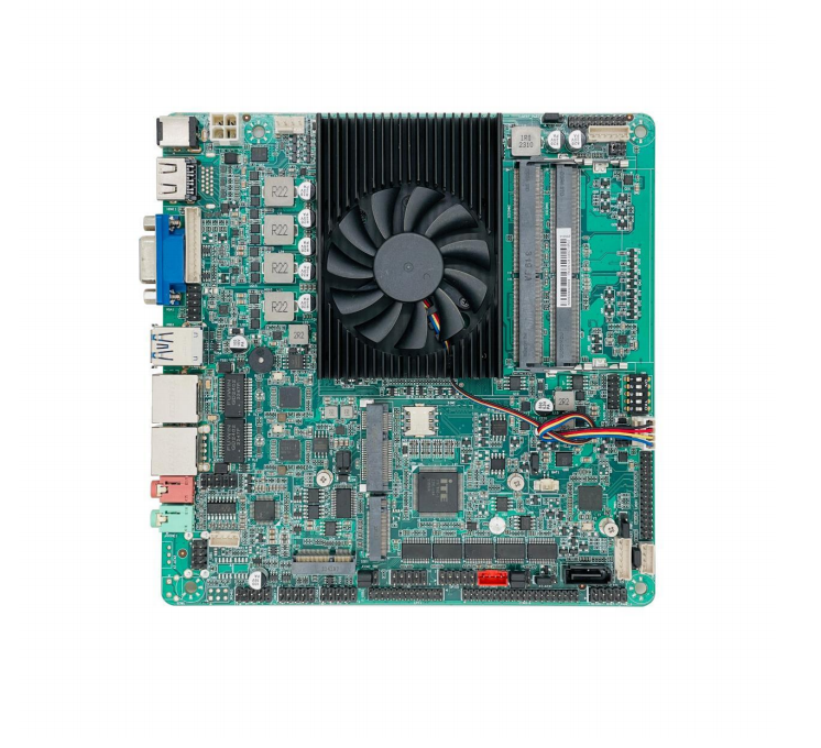 Core i5 1135G7 Industrial Fan Cooling Main Board X86 Motherboards DDR4 Thin Mini ITX Motherboard with 2 Lan 6 Com Ports