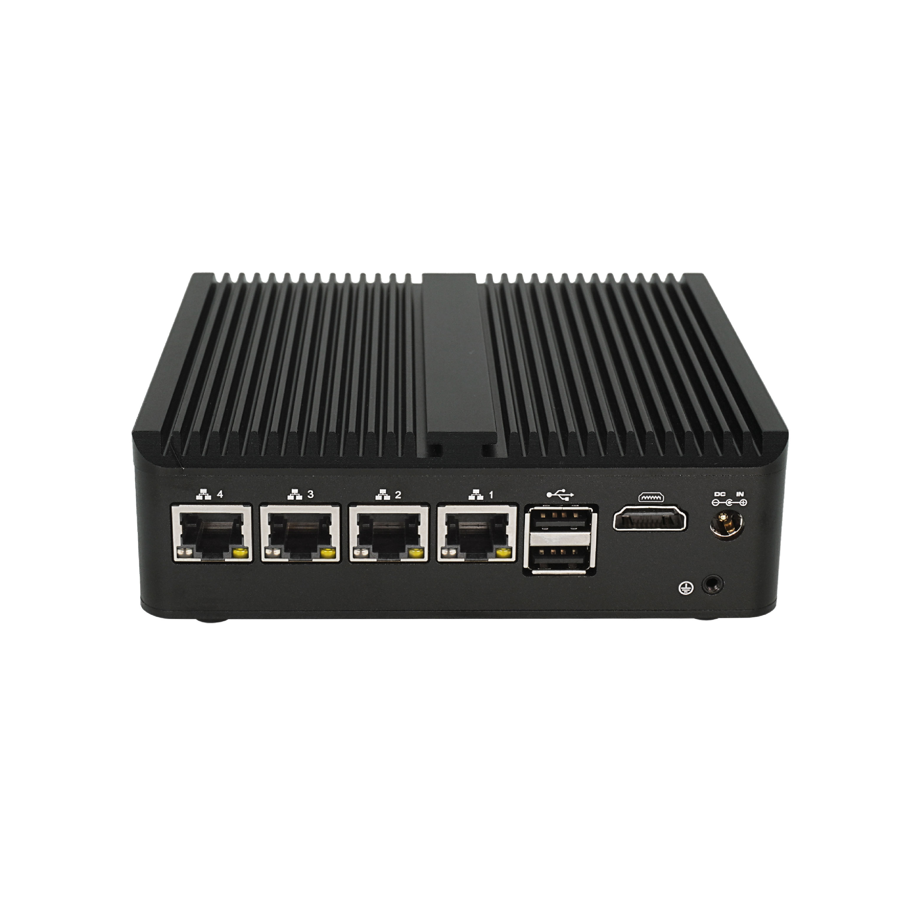 Firewall 4 lans J4125 pfsense firewalls DDR4 4GB+64G SSD rack chassis Ipsec  pfsense firewalls