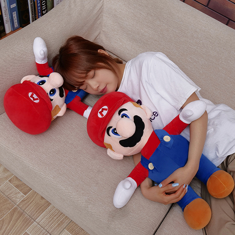 Botu custom hot anime mario super doll plush soft cartoon game figure super brother birthday gifts pillow stuffed M&L plush toys