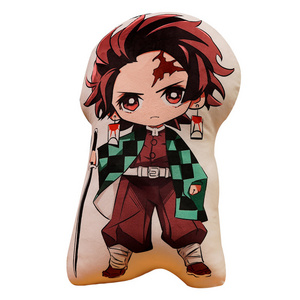 Custom Design Anime Surrounding Demon Slayer Soft Pillow Cartoon Character Fans Gift Cute Hugging Stuffed Animals Doll Plush Toy