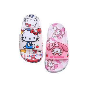 Fashion flip flop slides slipper women slipper lady summer beach indoor outdoor bath sport eva kid slipper cartoon kuromi slide