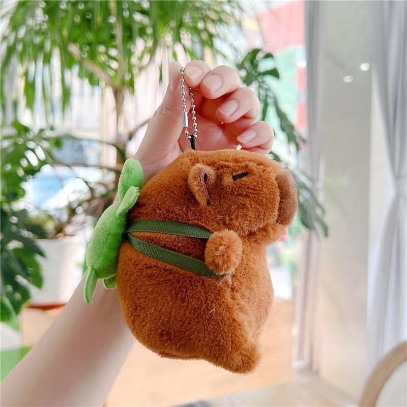 Botu Wholesale Custom Plush Keychains Capybara Stuffed Animal Plushies Mini Cute Cuddly Accessories Plush Keychain Pendants Doll