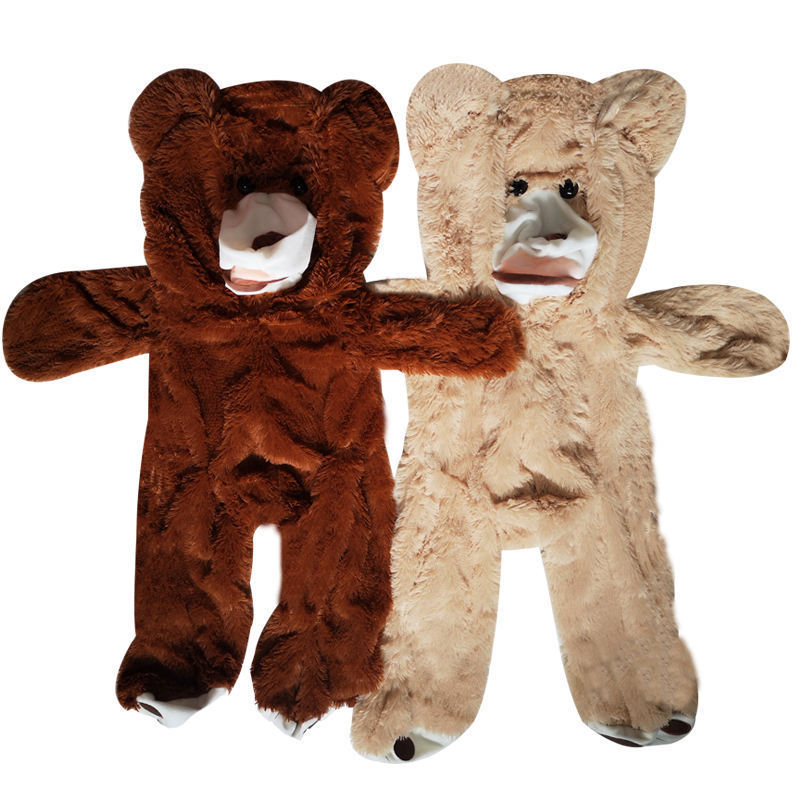 Custom wholesale selling Different Size Plush Toy Animal Unstuffed Giant Teddy Bear Skin without filling with CE test