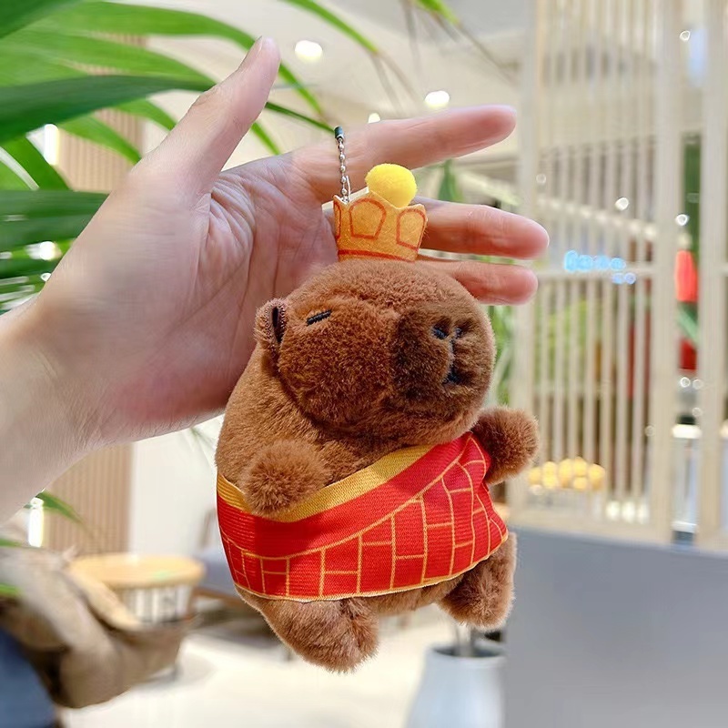 Botu Wholesale Custom Plush Keychains Capybara Stuffed Animal Plushies Mini Cute Cuddly Accessories Plush Keychain Pendants Doll