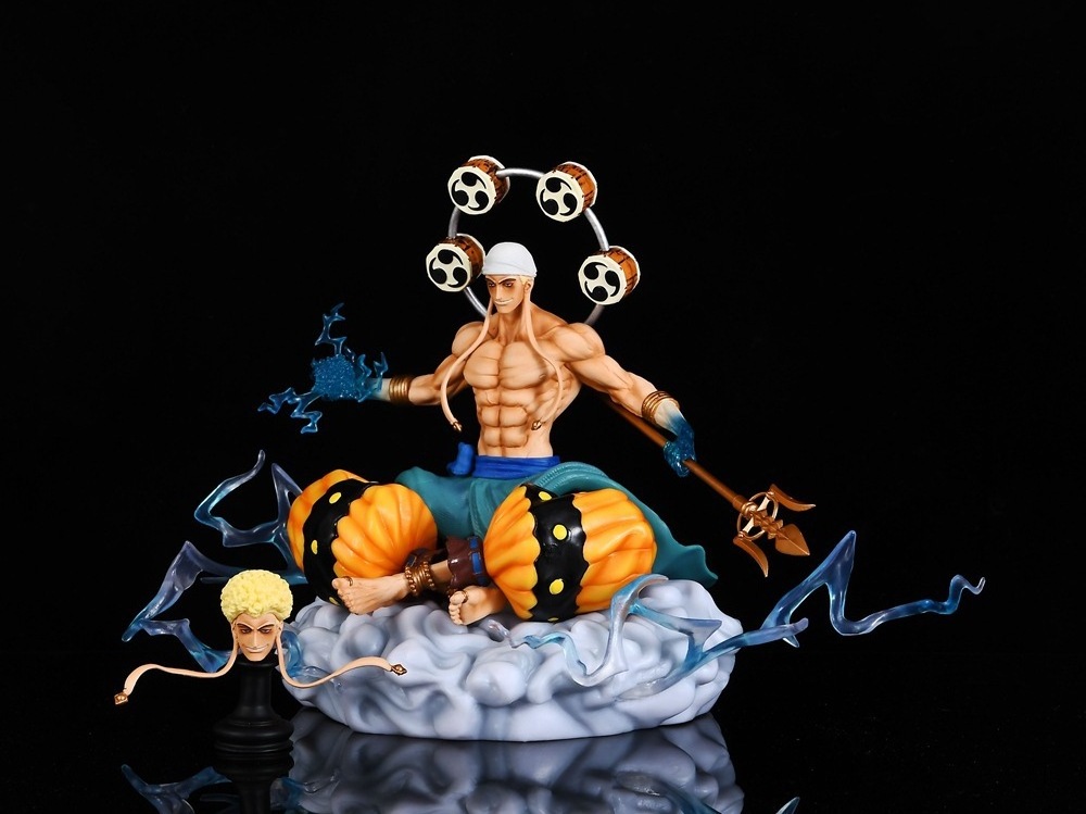 BoTu Anime Figures Enel Action Figure Double Head Statue Anime PVC Figurine Model Collection Doll Ornaments Toys Gifts