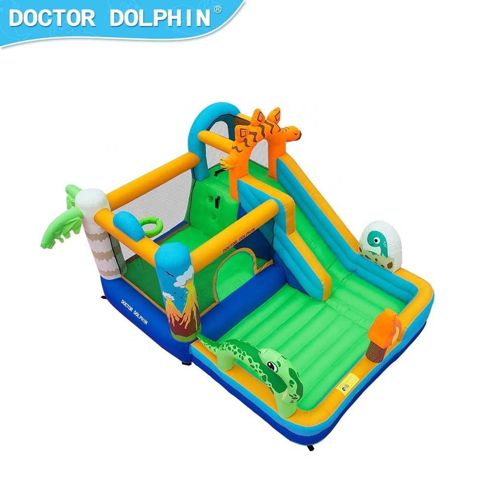 Indoor  Inflatable Bounce House with  Slide Bouncy Castle Jumper inflatable bouncer with blower Birthday gift