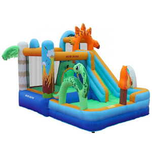 Indoor  Inflatable Bounce House with  Slide Bouncy Castle Jumper inflatable bouncer with blower Birthday gift