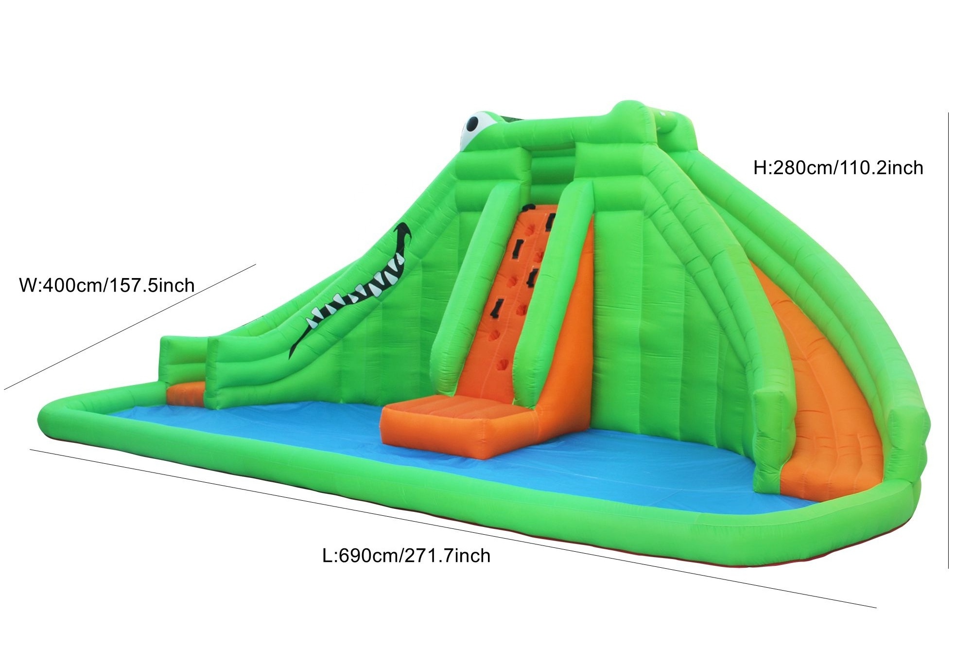 Professional Commercial Giant Outdoor Double Lane Slip Mini Inflatable Water Slide for Kid and Adult