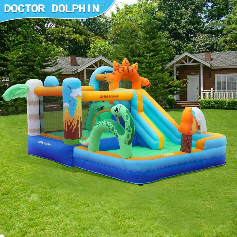 Indoor  Inflatable Bounce House with  Slide Bouncy Castle Jumper inflatable bouncer with blower Birthday gift