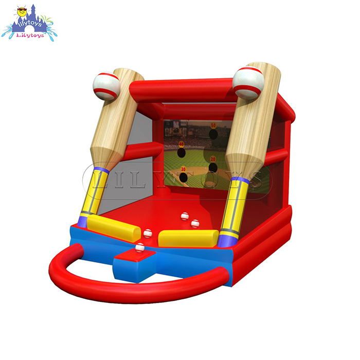 Most popular inflatable sport games amusement park inflatable baseball batting cage golfing cage for kids and adult