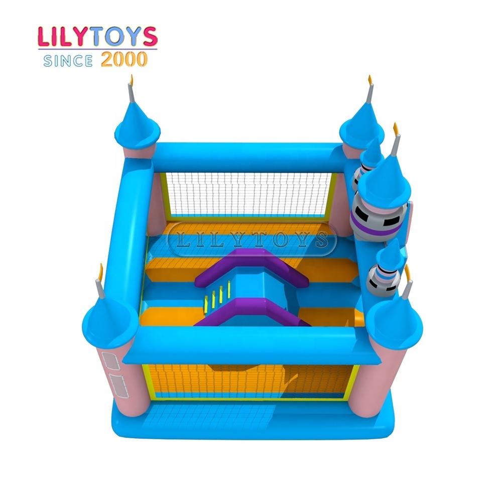 Halloween pumpkin theme Home use small size pvc inflatable jumping  bouncy castle for party