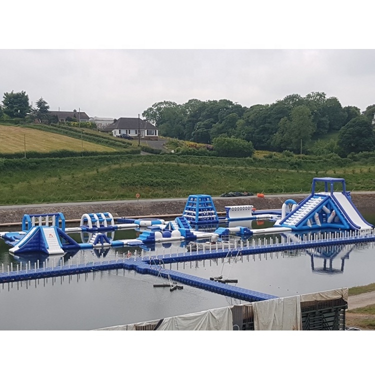 Lake Giant Inflatable Floating Water Park Games/ New Aqua Park For Sale