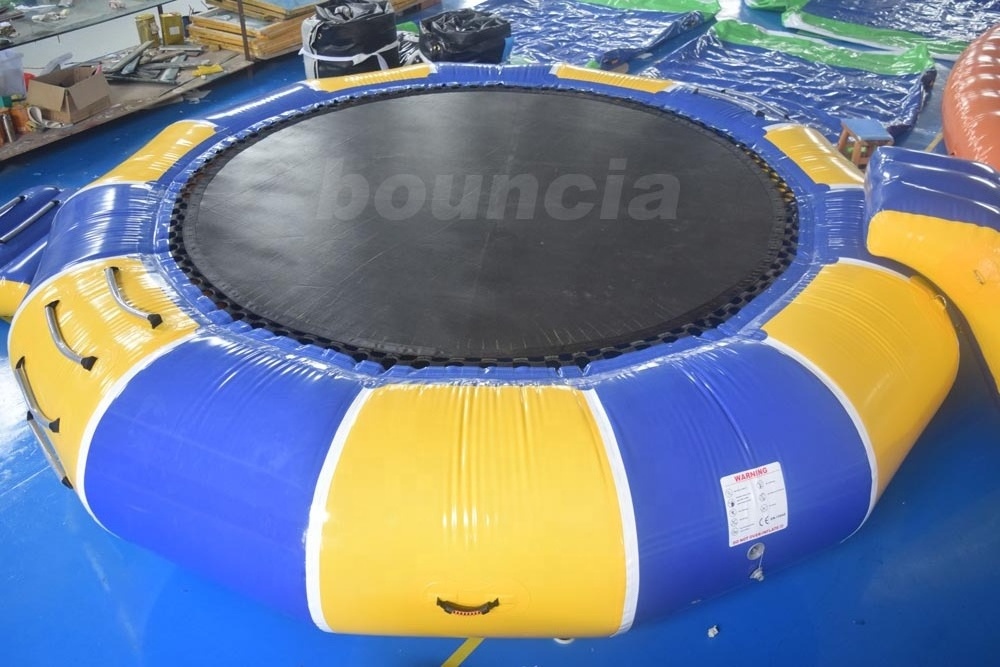 Inflatable Orbit Water Trampoline Combo with Slide 1 Piece Sports Park Kids or Adult 0.9mm Thick(32oz) PVC Tarpaulin Bouncia