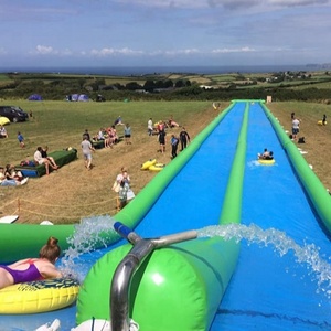 100m Long Inflatable City Slide / Inflatable Slip And Slide For Adults