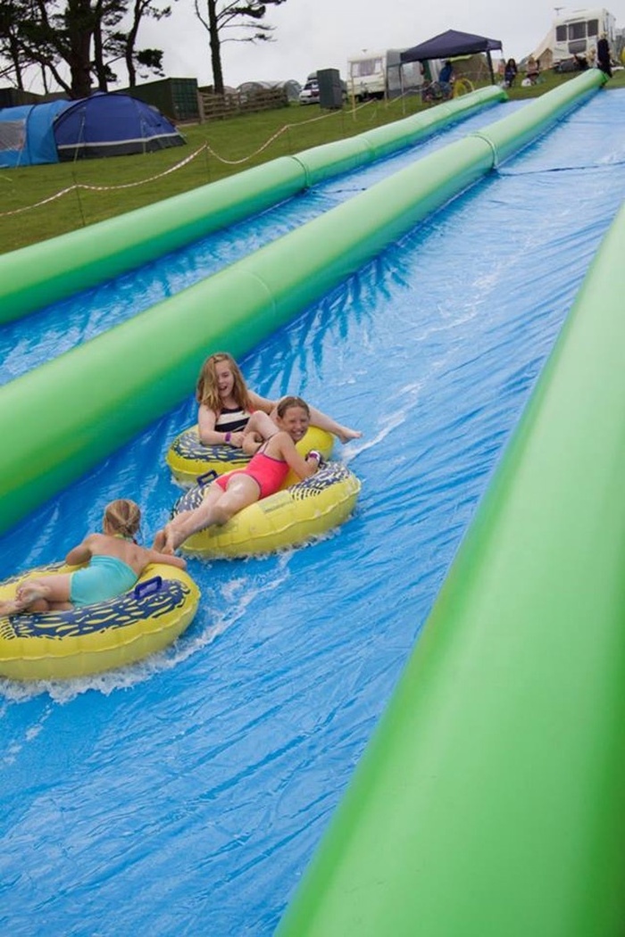 100m Long Inflatable City Slide / Inflatable Slip And Slide For Adults