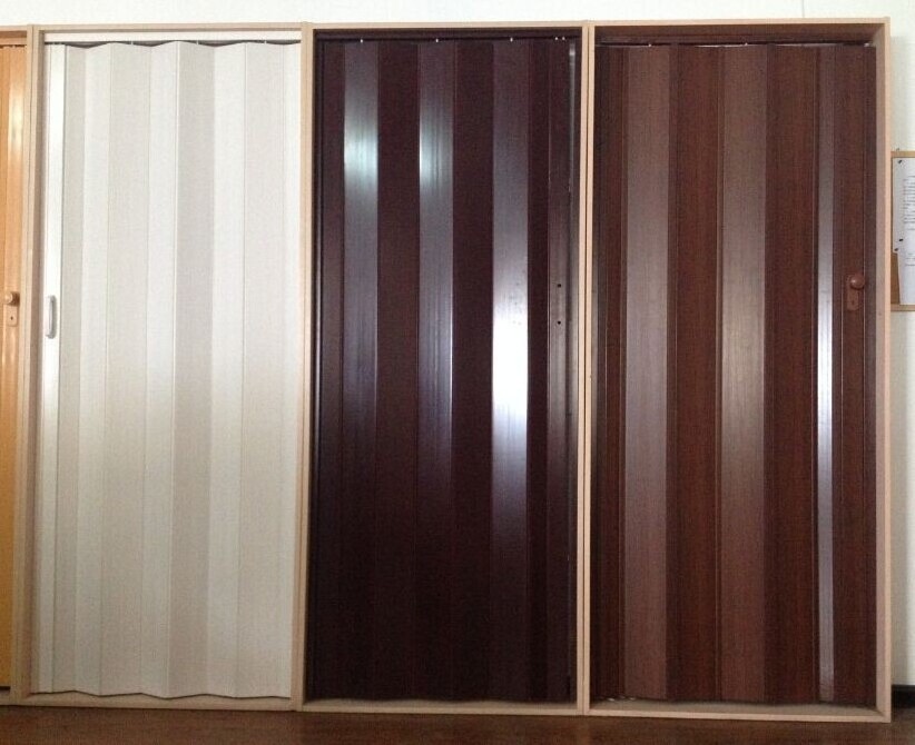 Partition Wall Wood Plastic Sliding Doors pvc folding door