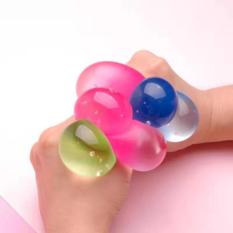 2023 New Promotional Trendy Stretchy Toy Stress Relief Squishy Maltose Filled Frosted Squeeze Ball