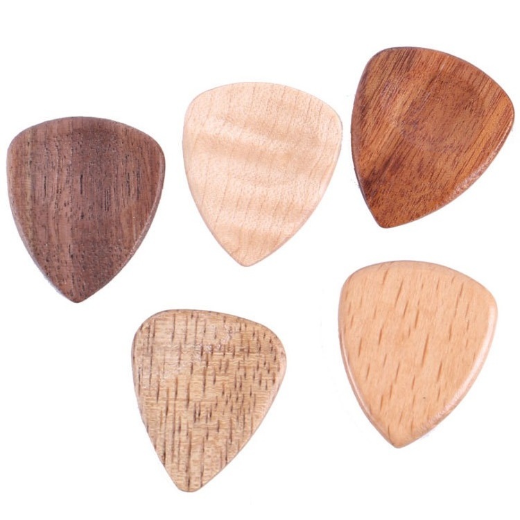 Custom Natural Wood Guitar Picks Customized Personalized Engravable Wooden Guitar Picks