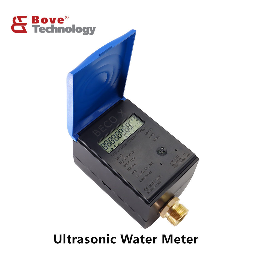 BECOX Water Meter Lorawan Wireless Ultrasonic Water Meter Digital Flow Meter