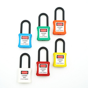 BOVII Nylon LOTO Safety Padlock Keyed Alike Lockout Tagout Padlock For Lockout Insulated Against The Effects Of Electricity