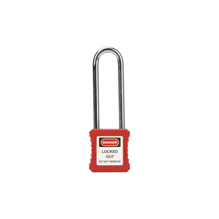 Bovii 76mm Long Steel Shackle Master Lock Master Key OEM Loto Safety Lockout Tagout Padlock