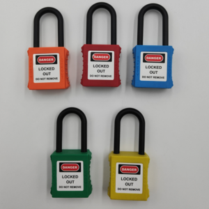 Lockout Tagout Padlock Customized Safety Padlock  Lockout Kit Corrosion Resistant Gate Latch Lockout Tagout Padlock