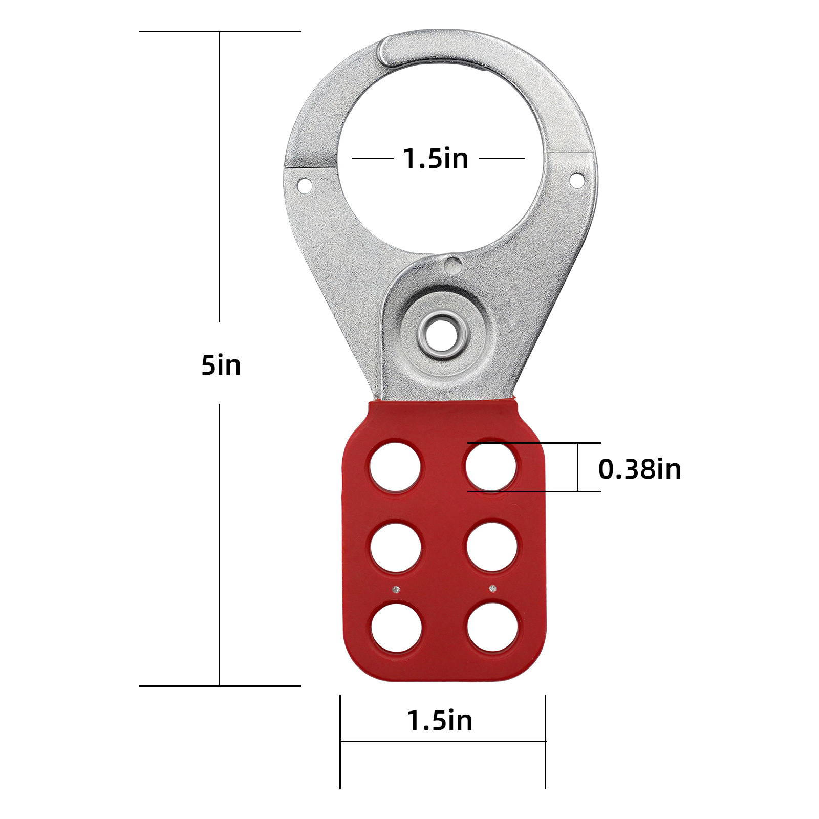 Lockout Tagout  Kit  6 Holes for Safety Lockout  Devices Red  Industrial  Proof Locks Safety Padlock Safety Lockout Tagout Hasp