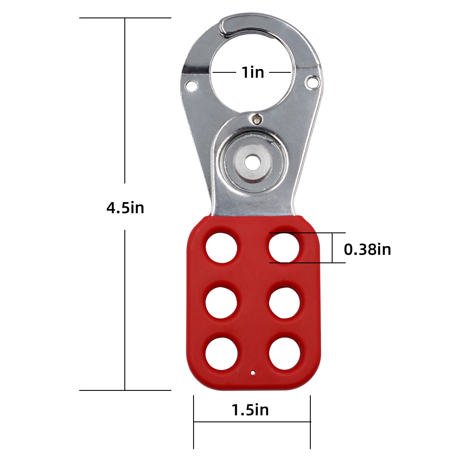 Lockout Tagout  Kit  6 Holes for Safety Lockout  Devices Red  Industrial  Proof Locks Safety Padlock Safety Lockout Tagout Hasp