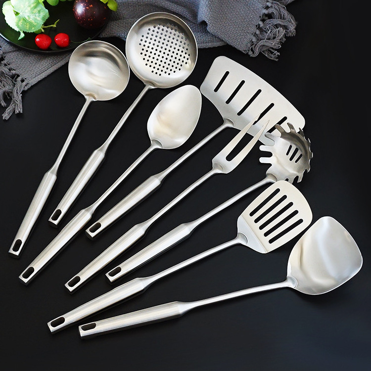 High Quality Hollow Handle Cooking Bbq Tools 10 Pieces Kitchen Stainless Steel Utensils