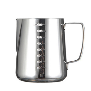 Stainless Steel 600ml 900ml Latte Milk Pitcher Barista Maker Coffee Frothing Jug With Measurement Scale