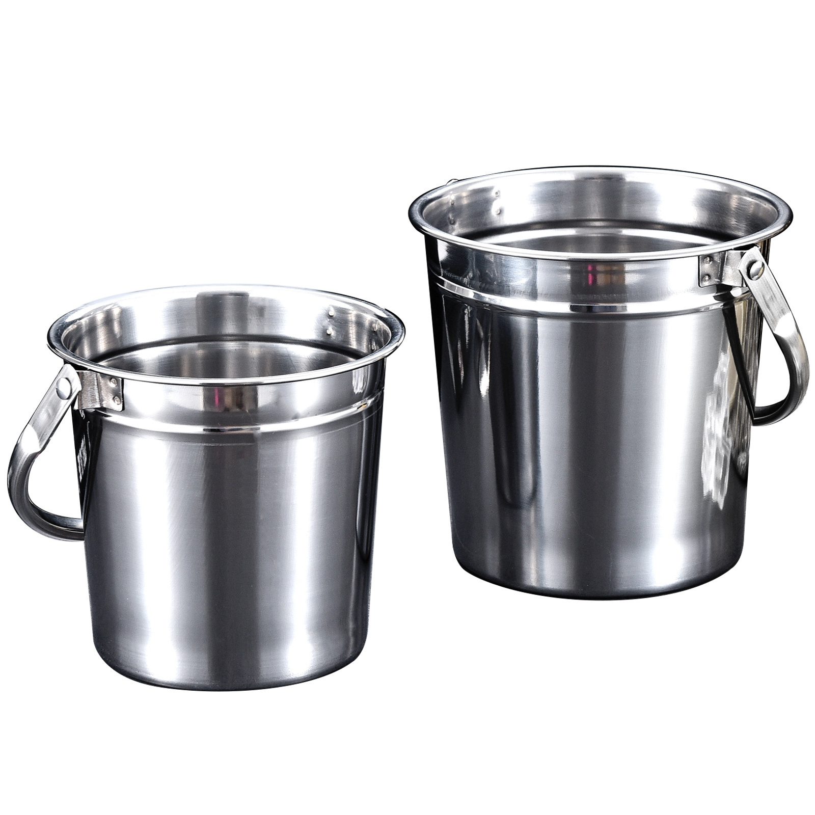 Cheap Price Stainless Steel Beer Beverage Tubs Champagne Metal Ice Bucket with Handle