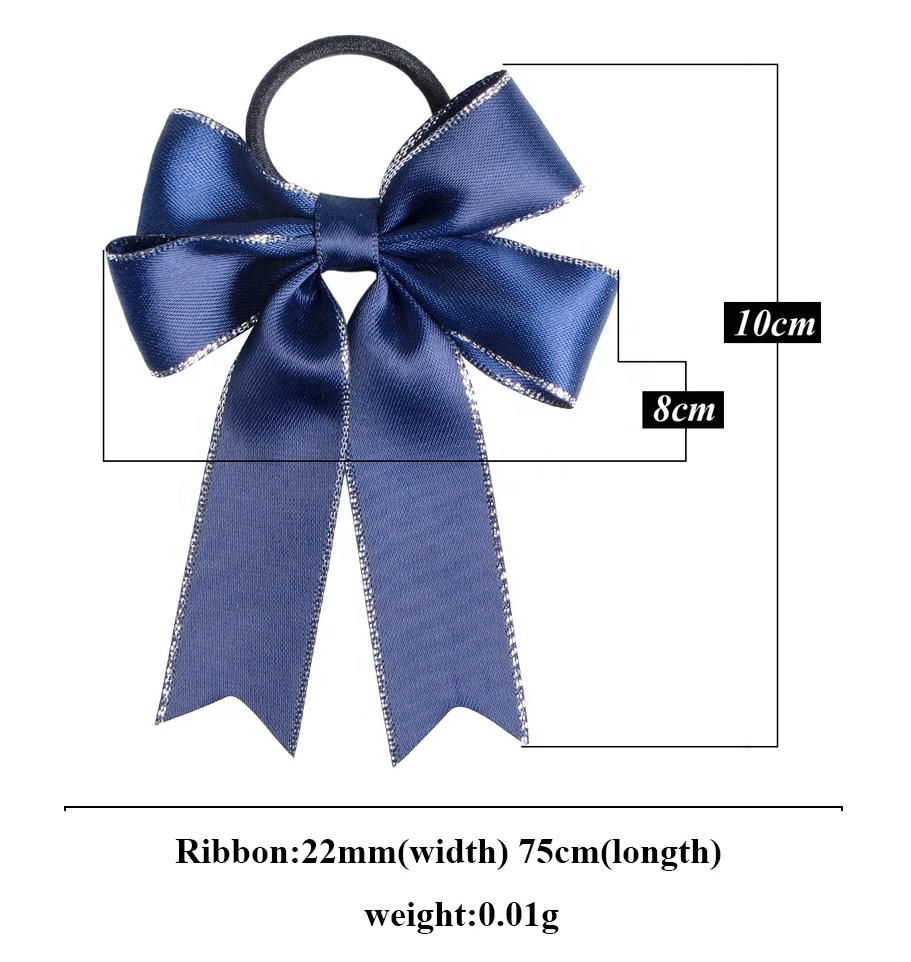 Wholesale elastic ribbon bow decoration pre-tied bottle necks wine bottle bow tie