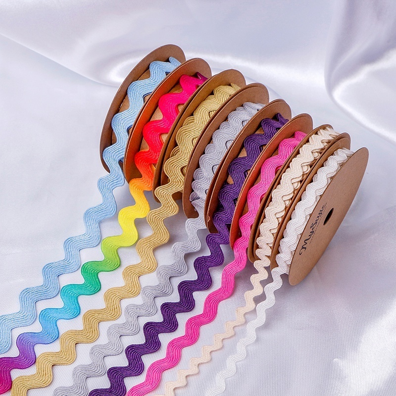 MSD Special Ribbon Wavy Ribbon Decoration Ribbon 5 Yards For Gift and Weeding Wrapping Decoration