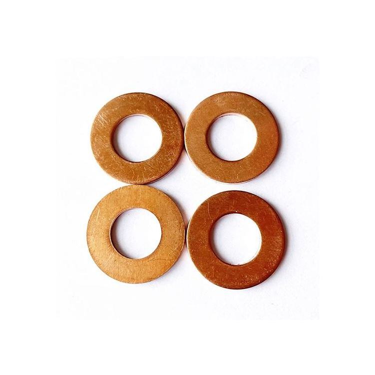 copper shim copper flat gasket in high quality good sealing washers flat washer