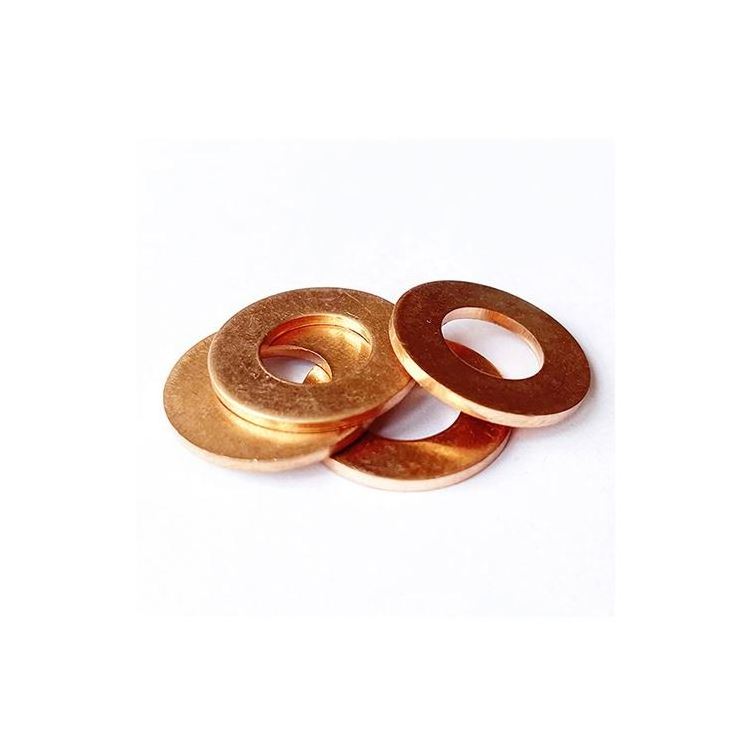 copper shim copper flat gasket in high quality good sealing washers flat washer