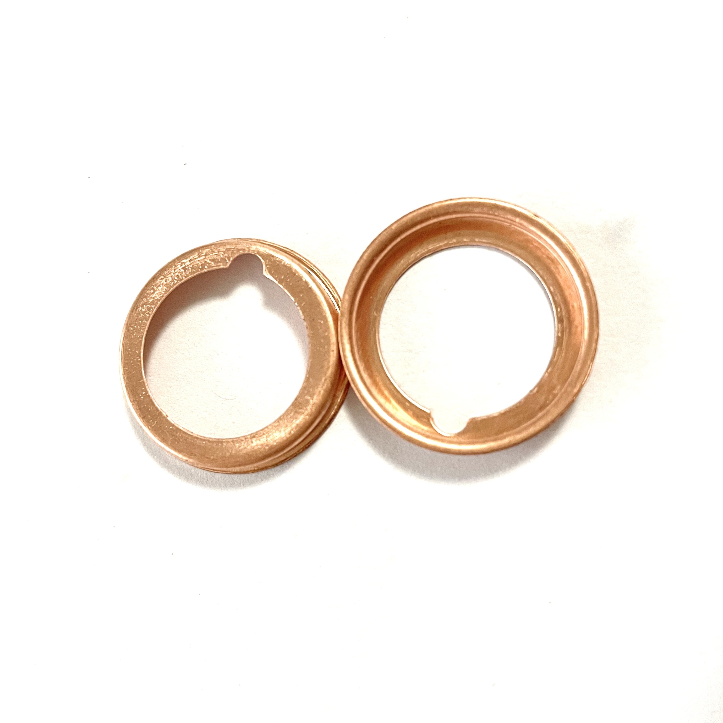 Copper filler gasket with non- asbestos O ring flat gasket