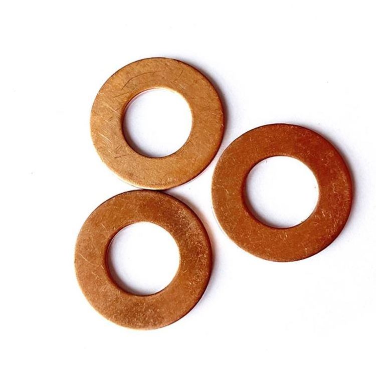 copper shim copper flat gasket in high quality good sealing washers flat washer