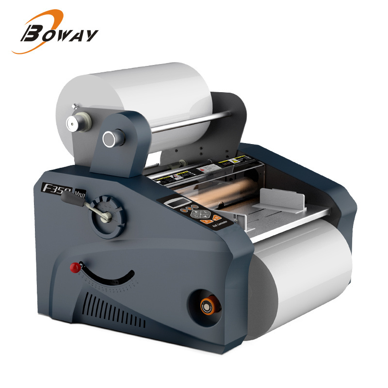 Boway  F350A Roll Laminators Hot and Cold Double Sides Laminating Machine