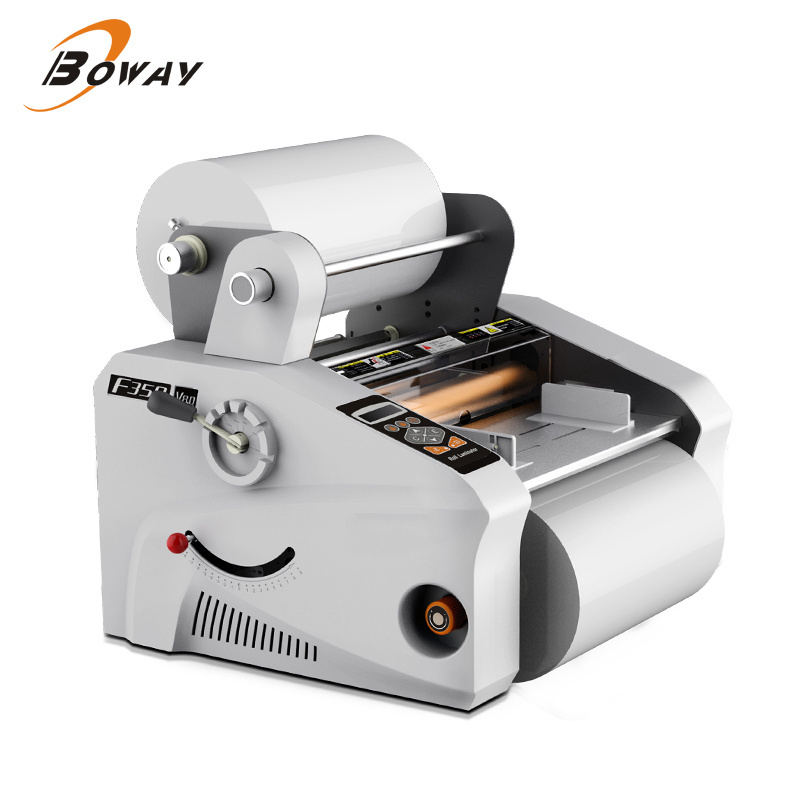 Boway  F350A Roll Laminators Hot and Cold Double Sides Laminating Machine