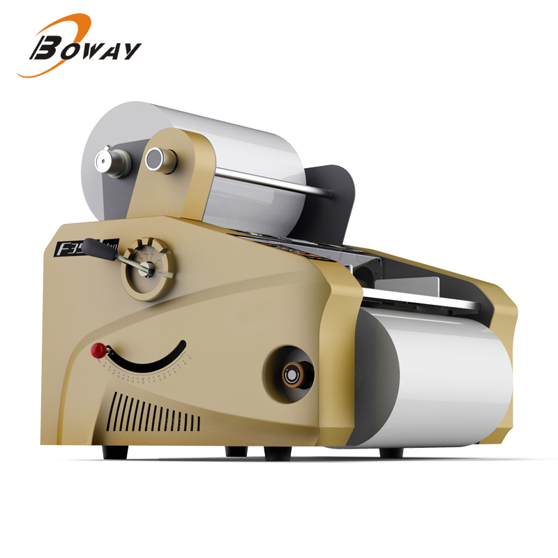 Boway  F350A Roll Laminators Hot and Cold Double Sides Laminating Machine