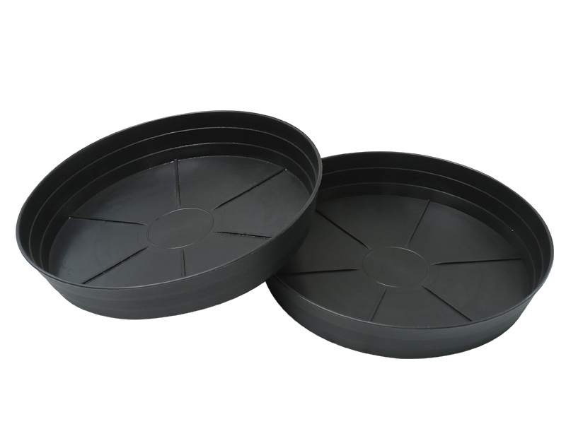 # black plastic plant tray/Wholesale Cheap Saucers/Round Flower Pot Tray